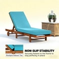 thumbnail image 5 of Outdoor Chaise Lounge Cushion,4" Thick Lounge Chair Cushions with Non-Slip Ties,Water-Resistant and Fade Resistant Lounger Replacement for Patio,21"x72 ", 5 of 7