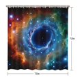 thumbnail image 5 of Colorful Starry Sky and Universe Modern Waterproof Shower Curtain Set with 12 Hooks, Washable Decorative Bathroom Shower Curtain, 5 of 6