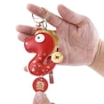 thumbnail image 3 of Llavero de serpiente china, llavero de Año Nuevo chino 2025, llavero de Feng Shui, llavero de serpiente, llavero de animal del zodíaco para decoraciones de Año Nuevo chino., 3 of 6