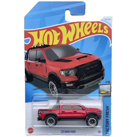 Hot Wheels Red 23 Ram 1500 97/250 Factory Fresh 7/10 New for 2024