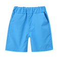 thumbnail image 7 of Linfrsh Toddler Boy Shorts Boy's Striped Letter Graphic Shorts Waist Athletic Workout Shorts(Blue,Size 3-4 T), 7 of 7