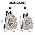 thumbnail image 2 of FORMRS Mini Backpack Purse for Women Quilted Travel Daypack Casual Shoulder Bag, Green Wildflower Pattern, 2 of 7