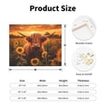 thumbnail image 2 of Lsque Vintage Sunflower Cow B Print Wall Art – Decorative Picture for Living Room, Bedroom, and Office (Horizontal), 2 of 6