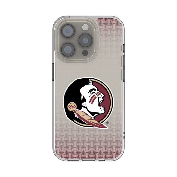 Florida State Seminoles Linen Logo iPhone Clear Case
