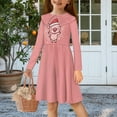 thumbnail image 2 of DISNIMO Kids Pink Christmas Dress Girls 5/6 Dresses for Girls Church Dresses Long Sleeve Collared Dress Girls Pig Dress for Girls Frocks for Kids Girls Dresses Fall Skater Dress Girls Midi Dresses, 2 of 7
