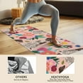 thumbnail image 4 of Dogs with Pioneer Flower Hot Yoga Mat Towel Non Slip for Hot Yoga - Quick-Drying Yoga Mat Cover with 4 Corner Pockets with Travel Bag - Hot Yoga Towel Non Slip Grip Moisture Wicking Sweat 70"x26", 4 of 6