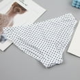 thumbnail image 4 of Odbmxy Womens Plus Panties High Cut Women's Plus Size Underwear Briefs Comfy White Polka Dots Breathable Daily Panties, 4 of 4
