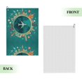 thumbnail image 2 of Easygdp Around The Planet Golf Towel 24x16in for Men and Women with Carabiner Clip for Easy Attachment, 2 of 8