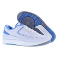 thumbnail image 4 of Nike Air Jordan 2 Retro Low Leather GS Boys Shoes Size 4, Color: White/University Blue, 4 of 4