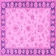thumbnail image 1 of Ahgly Company Indoor Square Oriental Pink Traditional Area Rugs, 8' Square, 1 of 4