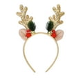 thumbnail image 1 of Tumotsit Diademas De Reno Diadema De Reno Navideña Con Orejas Diadema Con Orejas De Reno Para Mujeres Y Niñas Accesorios Para Disfraces De Fiesta De Navidad, 1 of 8