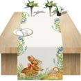 thumbnail image 5 of Easter Table Runner，Easter Table Flag Linen Digital Heat Transfer Table Runner Home Decor Tablecloth Oil And Stain Resistants Non Slip，1×Table Runner Clearance, 5 of 5