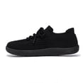 thumbnail image 5 of Women's Breathable Knit Lace-Up Sneakers, Lightweight Comfortable Casual Shoes, Footwear for Everyday Walking, Running and Outdoor Activities Black 40, 5 of 9