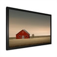 thumbnail image 5 of Designart "Minimalist Country Charm Of The Red Barn" Barn Picture Framed Wall Decor, 5 of 5