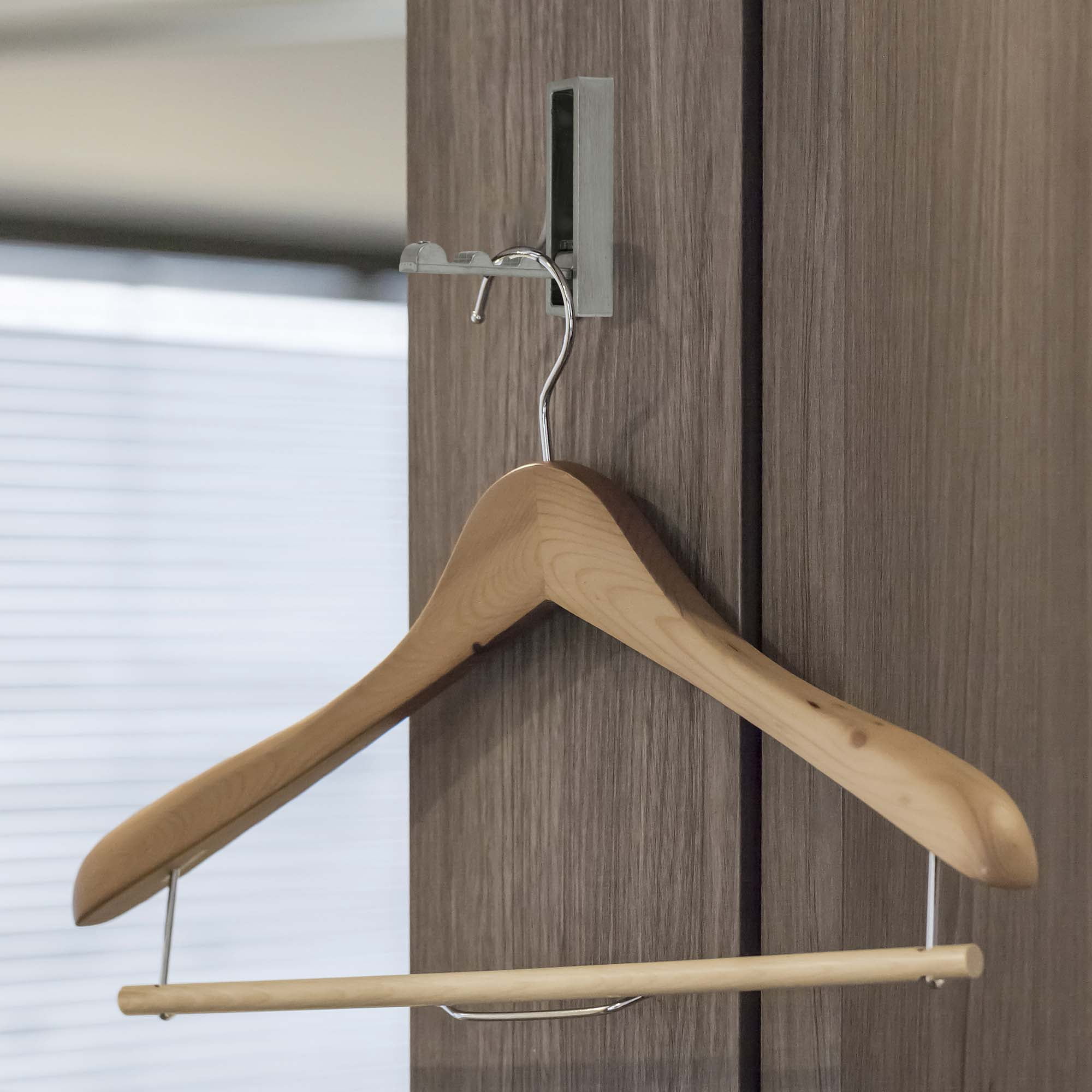 Unique Bargains Round Coat Hook Wall Mount Folding Hook Dark Gray 2.76"x0.79"x0.47"