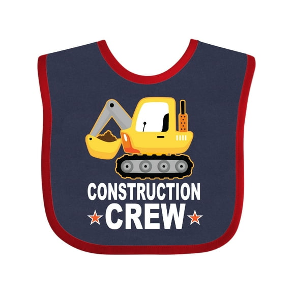 Inktastic Construction Crew Boys Shovel Truck Boys Baby Bib