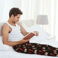 thumbnail image 5 of JUNZAN Men's Pajama Pants Fire Fighting Sleepwear Pants PJ Bottoms Drawstring and Pockets, 5 of 5