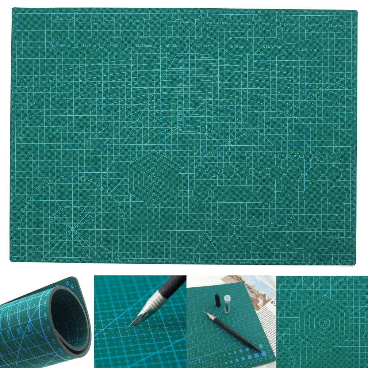 Moaere 18 X 24 Self Healing Double Sided Rotary Cutting Mat Long
