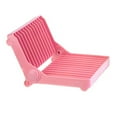 thumbnail image 1 of BUYISI Foldable Drying Rack For Vegetable Fruit And Tableware, Kitchen Sink Organizer Pink, 1 of 7