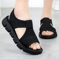 thumbnail image 2 of WILLBEST Sandalias Playa Mujer Zapatos Casuales Para Mujer Suela Gruesa Transpirable Diseño De Cuña Para Comodidad Diaria Versátil Para Jeans Pantalones Faldas Estilo Plano Para Verano, 2 of 9