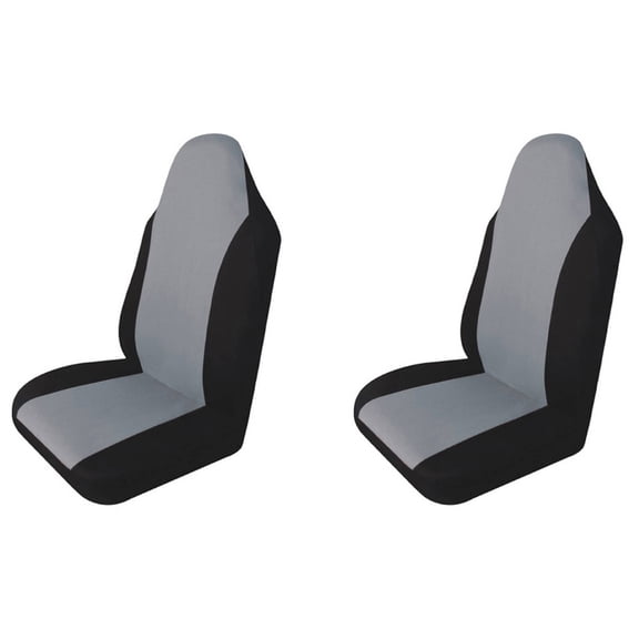 AUQ 2Pcs Car Seat Covers,Pu Cubre Asientos Para Autos,Car Seat Cover,Gray