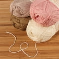 thumbnail image 3 of JubileeYarn Baby Soft Bamboo Cotton Yarn - 50g/Skein - Shades of Neutral Tones - 4 Skeins, 3 of 7