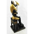 thumbnail image 3 of Egyptian Anubis On Throne Mummification Deity Dollhouse Miniature Figurine, 3 of 4