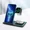 Black, variant on 3-In-1 Wireless Charger, Multi-Device Compatible, Safe Efficient Charging, Adjustable Light, USB Port, Home Office Use