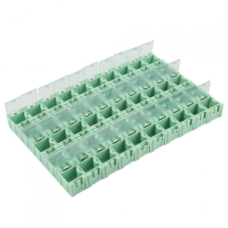 Electronic SMT SMD Components Storage Box Clear Plastic Case Hobby