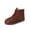 Brown, variant on Bouanq Winter Snow Boots for Women, Warm Lined Ankle Boots Comfortable Suede Lace Up Booties Cute Flat Shoes
