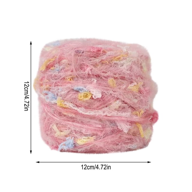 Hilo para Tejer Hilo Artístico Hecho a Mano 100G / Roll, Color Brillante Mezclado a Mano, Adecuado para Bufandas Tejidas a Mano, Sombreros, Bolsos