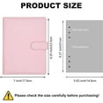 thumbnail image 3 of MetalM - A5 Binder 6 Ring,Mini Photocard Binder for A5 Filler Paper, Loose Leaf Personal Planner with Magnetic Buckle Closure(Pink), 3 of 14
