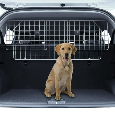 Vehicle Dog Safety Barrier - Dog Car Barrier Adjustable Pet Barrier for SUVs,Car and Vehicles,Heavy Duty Wire Adjustable,Smooth Design HFON