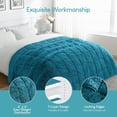 thumbnail image 6 of Sivio Weighted Blanket for Adults Twin Size 15 lbs, Cozy Long Faux Fur and Sherpa Heavy Blanket for Couch Sofa Bed, Restful Sleep, 48" x 72" Green, 6 of 13