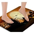 thumbnail image 1 of Bath Mat for Bathroom,Bathroom Mats Rugs No Slip,Halloween Orange Moon Washable Cover Floor Rug Carpets Floor Mat Bathroom Decorations 18x30 Inches for Kitchen Bedroom Indoor, 1 of 6