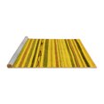 thumbnail image 2 of Ahgly Company Machine Washable Indoor Rectangle Abstract Yellow Modern Area Rugs, 5' x 8', 2 of 4