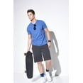 thumbnail image 5 of Expert Brand USA-Made Men's Athletic Heather Crewneck T-Shirt, Dark Heather Royal Blue, XS, 5 of 7