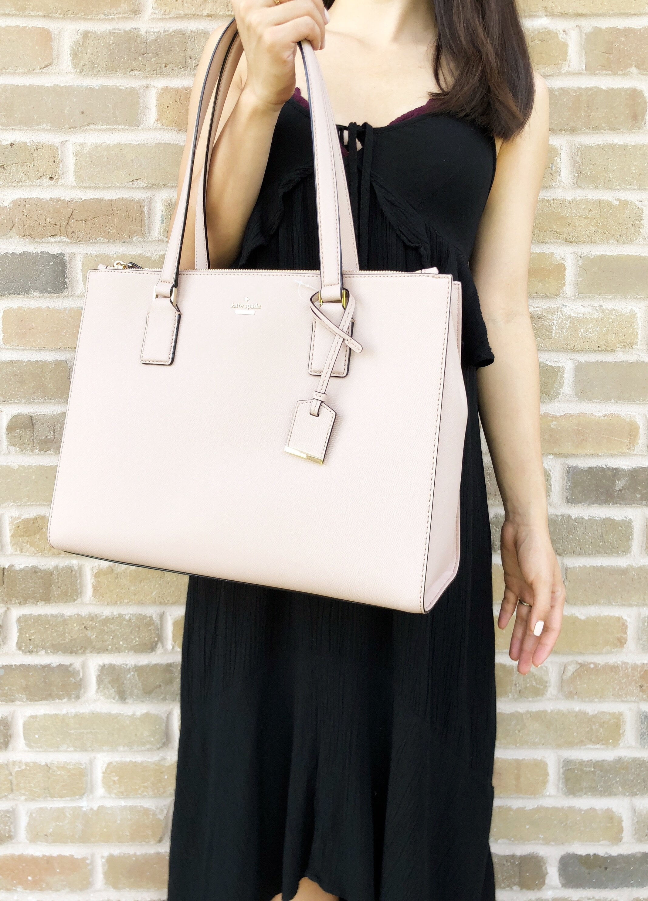 Kate Spade Cameron Street Jensen Leather Tote Satchel Toastedwheat