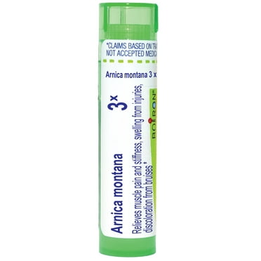 Boiron Arnica Montana 3X, Homeopathic Medicine for Muscle Pain, Stiffness, Swelling From Injuries, Bruises, 80 Pellets