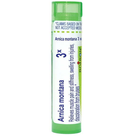 Boiron Arnica Montana 3X, Homeopathic Medicine for Muscle Pain, Stiffness, Swelling From Injuries, Bruises, 80 Pellets