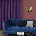 thumbnail image 3 of ZMLEVE Curtains for Living Room, 108 Inches Long, Pack of 2 - Thermal Insulated Curtains, Window Panels with Wave Line and Dots Pattern (52 x 108 Inch, Purple Grape, Set of 2), 3 of 7