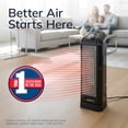 thumbnail image 3 of Lasko 16" 1500W Electric Oscillating 2-Speed Ceramic Tower Space Heater, Black, CT16450, 3 of 13