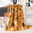 thumbnail image 2 of Halloween Ghosts Pumpkins and Spider Webs Blanket,Comfortable Soft Flannel Throw Blanket,All Season,Warm Lightweight Blankets for Sofa Bed Couch Living Room Chair,50"x60", 2 of 4