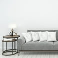 thumbnail image 3 of Ambesonne Grey Throw Pillow Cover 4 Pack, Bridal Flourish Motifs, 18", Grey White, 3 of 5