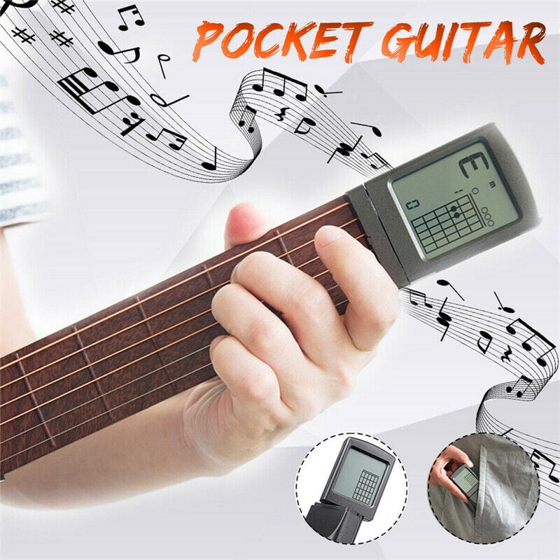 6String Pocket Guitar Chord Trainer Folk Guitar Practice Tool Gadget 6