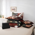 thumbnail image 6 of Homewish Letter A Monogrammed 7-Piece Twin Bedding Sets,Rugby Sports Bedding Comforter Set,Retro American Flags Sheet Sets For Boys Kids,Microfiber Room Decorative Reversible, 6 of 8