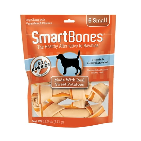 UPC: 0810833020034 | SmartBones Small Sweet Potato Dog Chews  Rawhide-Free 6 Pk