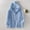 Tops-Light Blue, variant on JUSLIO Hoodies for Women Full Button Front Chest Patch Pocket Breathable Sun Protection Shirt,Linen Hooded Drawstring Collar Hoodies Sweatshirts Gray L