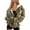 Camo Deer Forest, variant on Red Spider Womens Full Zip Hoodie Slight Stretch Loose Oversized Casual Sweatshirts Size S Soft Casual Comfy Gym Tops Warm Workout Sweatshirts
