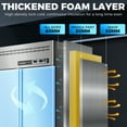 thumbnail image 3 of Coolski Commercial Refrigerator and Freezer Combo Reach-in Freezer 54 Cu.ft, 72" W 3 Door, 3 of 9